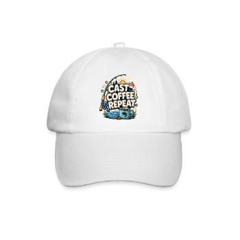 LANCER LE CAFÉ RÉPÉTER Pêche - Casquette classique - blanc/blanc - Devant