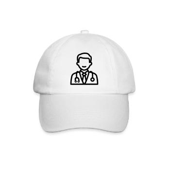 médecin - Casquette classique - blanc/blanc - Devant