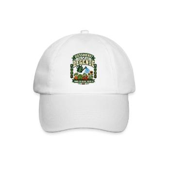 Gießdienst Legende Gartenverein Humor - Baseballkappe - Weiß/Weiß - Vorne