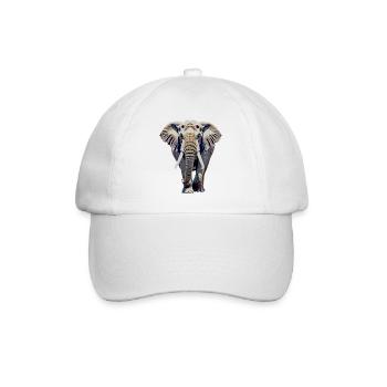 Éléphant - Casquette classique - blanc/blanc - Devant