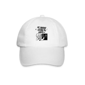 La nuit, je divise secrètement par zéro - Casquette classique - blanc/blanc - Devant