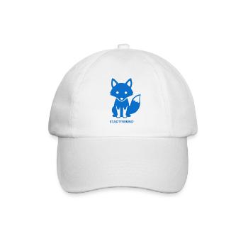Minimalistisches Stadtfreund Design - Baseballkappe - Weiß/Weiß - Vorne