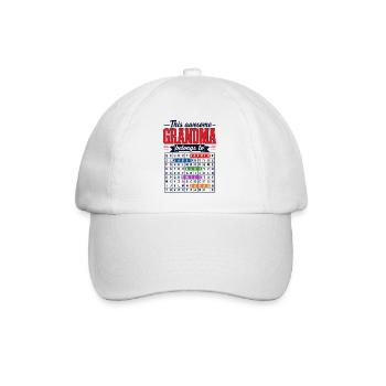Cette Super Mamie Appartient À | Mots Mêlés - Casquette classique - blanc/blanc - Devant