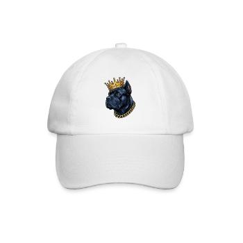 Cane Corso Crown Italian Mastiff Royal - Baseball Cap - white/white - Front