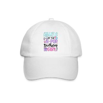 Abuelo of The K-Pop Birthday Girl - Baseballkappe - Weiß/Weiß - Vorne