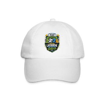 Kita Abgänger 2026 Fußballlegende - Baseballkappe - Weiß/Weiß - Vorne