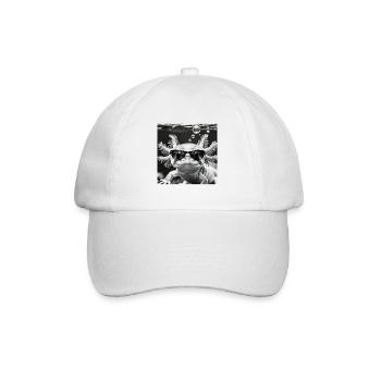 Axolotl Sunglasses - Baseball Cap - white/white - Front