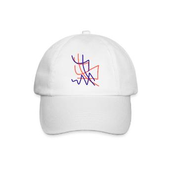 The most abstract work of art in the world - Baseball Cap - white/white - Front