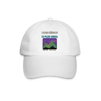 Montagnes au Plein Signal Graphique - Casquette classique - blanc/blanc - Devant