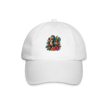 Magie tropicale colorée du perroquet - Casquette classique - blanc/blanc - Devant