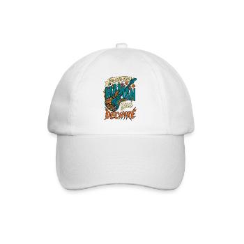 Je Suis Une Maman Qui Déchire Guitare Rock - Casquette classique - blanc/blanc - Devant