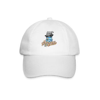 Homme bavarois à lunettes et chapeau bavarois Servus - Casquette classique - blanc/blanc - Devant