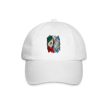 Proud of the flags of Mexico and Guatemala - Baseball Cap - white/white - Front