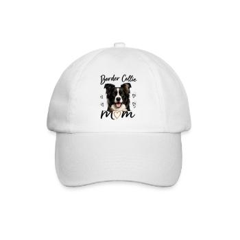 Maman Border Collie – Cadeau pour les amateurs de chiens - Casquette classique - blanc/blanc - Devant