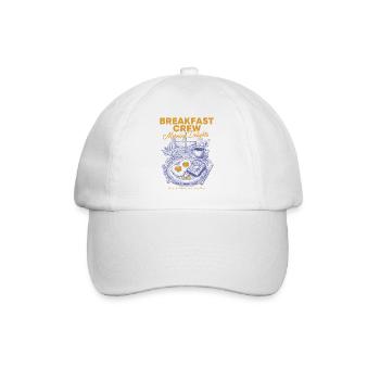 Breakfast Crew Morning Delights Funny Brunch - Baseball Cap - white/white - Front