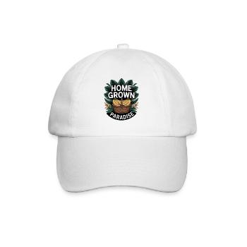 Jardin tropical du Paradis Cultivé à la maison - Casquette classique - blanc/blanc - Devant