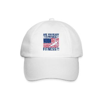 Fitness Fanatics Ready Physical Fitness - Casquette classique - blanc/blanc - Devant