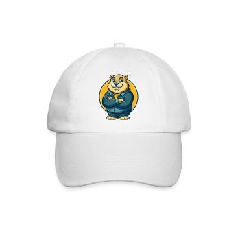 Logo clipart de la mascotte Gopher Kawaii - Casquette classique - blanc/blanc - Devant