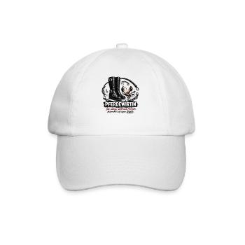 Pferdewirtin Ich zähme nicht nur Hengste - Baseballkappe - Weiß/Weiß - Vorne