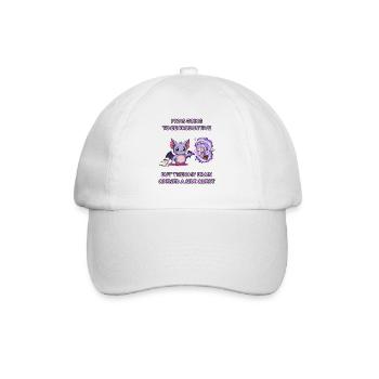 ADHD Side Quest Bat - Baseball Cap - white/white - Front