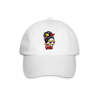 Fille Drapeau colombien Colombie - Casquette classique - blanc/blanc - Devant