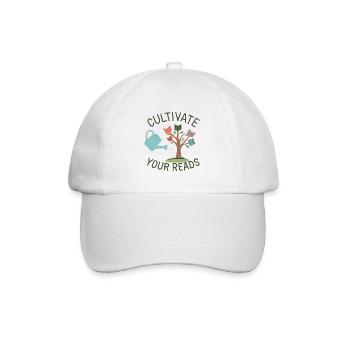 Reading Garden: Cultivate Reading - Baseball Cap - white/white - Front