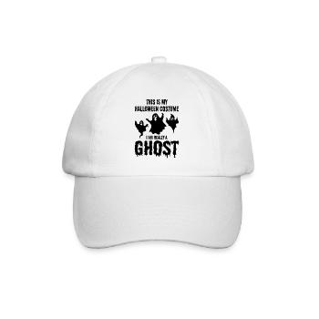 This is my Halloween costume I am really a ghost - Baseball Cap - white/white - Front