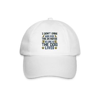 Dog Lives Film Lustiges Hundeliebhaber-Merch - Baseballkappe - Weiß/Weiß - Vorne