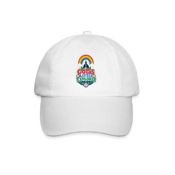 Gottes Kleiner Entdecker - Baseballkappe - Weiß/Weiß - Vorne