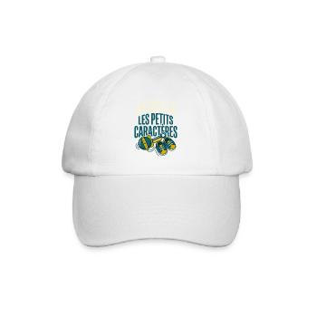 Futur Papa Humour Petits Caractères - Casquette classique - blanc/blanc - Devant
