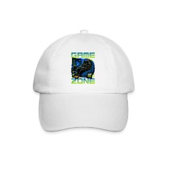 Gamer Gaming Cat Video Game - Baseballkappe - Weiß/Weiß - Vorne