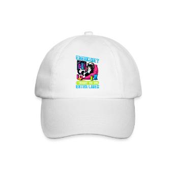 Gamer Gaming Cat Video Game - Baseballkappe - Weiß/Weiß - Vorne