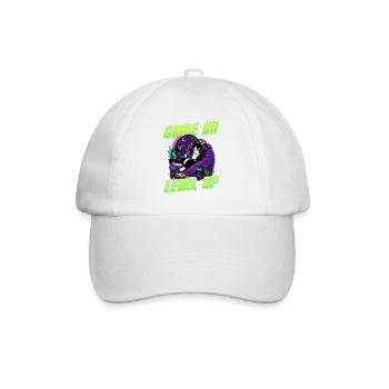 Gamer Gaming Cat Video Game - Baseballkappe - Weiß/Weiß - Vorne