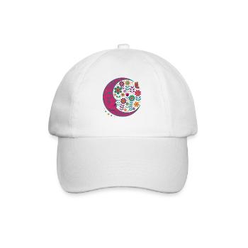 Spiritualität Meditation Heilige Geometrie Lotus - Baseballkappe - Weiß/Weiß - Vorne