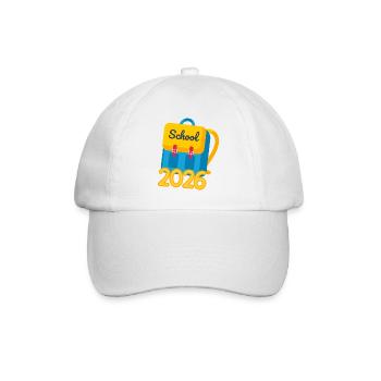 Schulkind 2026 Einschulung Geschenk Erstklässler - Baseballkappe - Weiß/Weiß - Vorne
