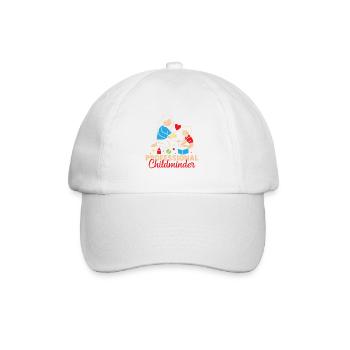Tagesmutter Professional Childminder Nanny - Baseballkappe - Weiß/Weiß - Vorne