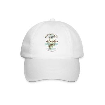 Vintage Fishing Retirement - Baseball Cap - white/white - Front