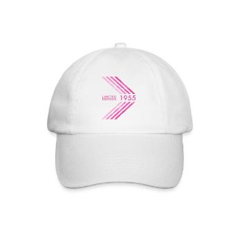 1955 Limited Edition Geburtstag Frauen Damen - Baseballkappe - Weiß/Weiß - Vorne