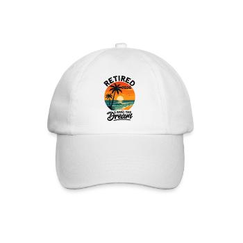Retired 2027 Living The Dream - Baseballkappe - Weiß/Weiß - Vorne