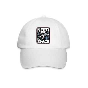 Raumfahrt-Statement: Need My Space - Baseballkappe - Weiß/Weiß - Vorne