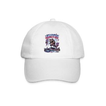 JIMOTHY Waschbär Retro - Baseballkappe - Weiß/Weiß - Vorne