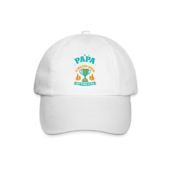 Papa Meilleur Cadeau C'est Nous Humour - Casquette classique - blanc/blanc - Devant