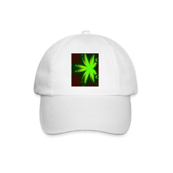 Neon Fractal Star Beam - Baseball Cap - white/white - Front