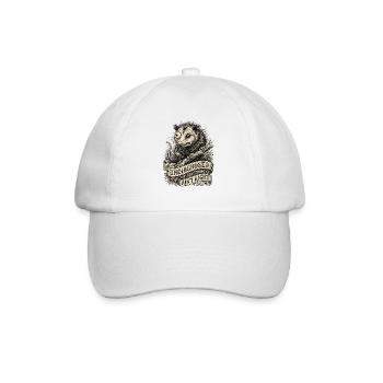 Undiagnosed but something ain't right - Baseball Cap - white/white - Front