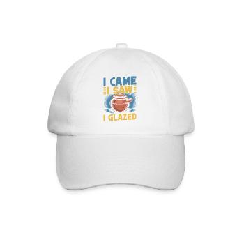 Gifts For Pottery Makers Came Saw Glazed Pottery - Baseball Cap - white/white - Front