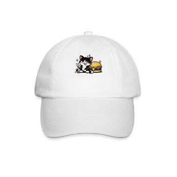 Sleepy Rebel Cat – Nope I’m Napping - Baseball Cap - white/white - Front