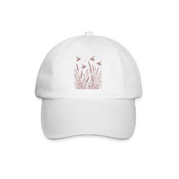 Abeilles fleurs sauvages - Casquette classique - blanc/blanc - Devant