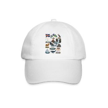 Iceland | Volcanoes, Geysers & Northern Lights - Baseball Cap - white/white - Front