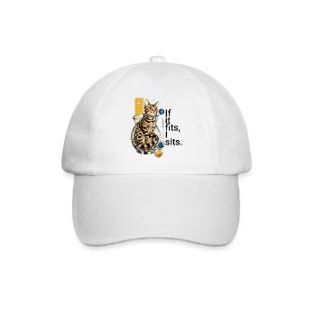 Si je m’intègre, je m’y assois – du Bengale dans un vase - Casquette classique - blanc/blanc - Devant