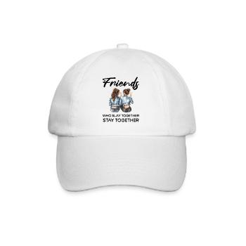 Les amis tuent ensemble - Casquette classique - blanc/blanc - Devant